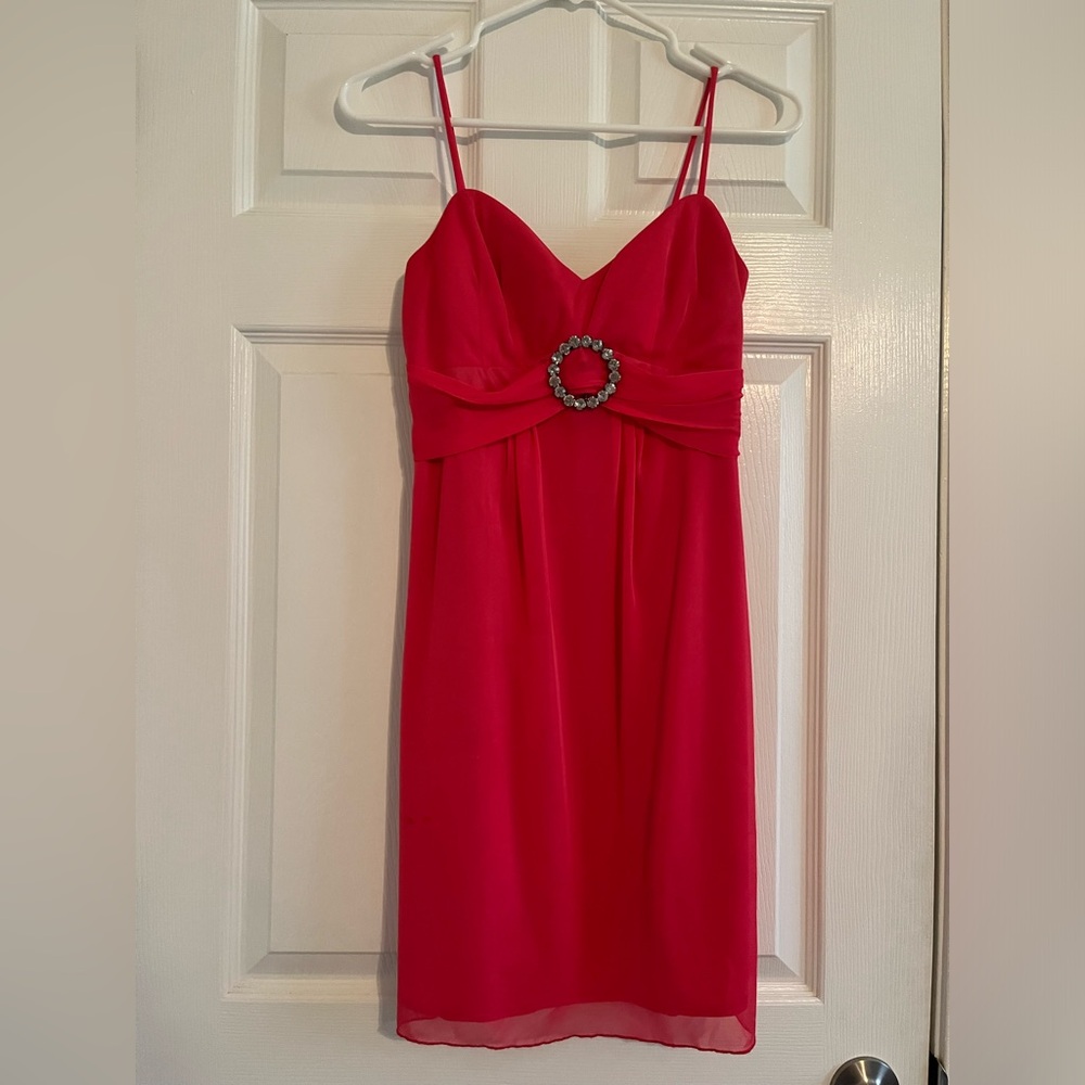 Pink Spaghetti Strap Dress
